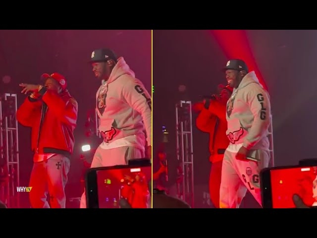 50 Cent Reunited With Jadakiss On The Stage In NY 'Kings Of NY In The Building'