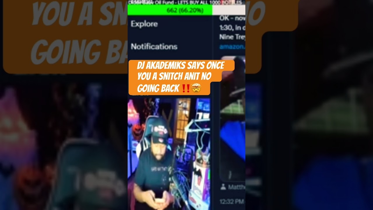 DJ Akademiks says Once you Rat  anit no going Back #youtubeshorts #rat #viralvideo ##djakademiks