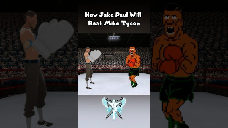 How Jake Paul Defeats Mike Tyson | Punch Out Fan Animation #shorts #jakepaul #miketyson #boxing