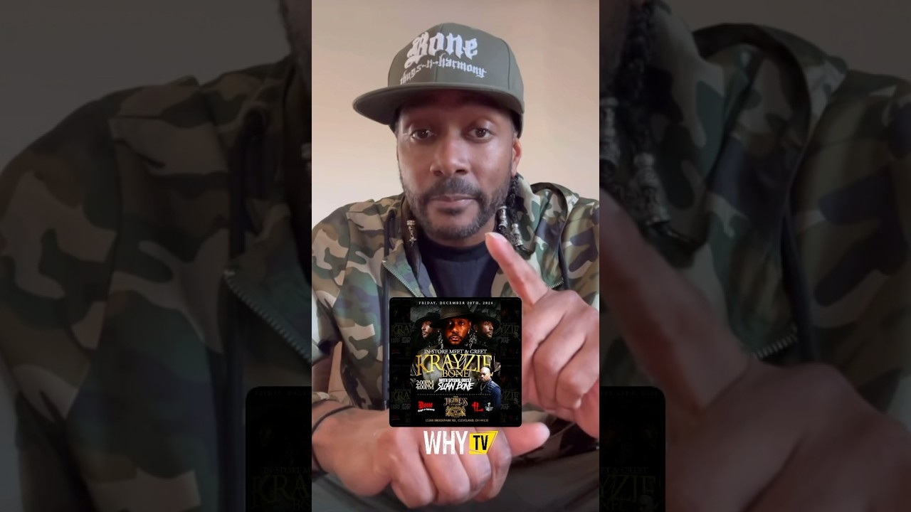#KrayzieBone Makes Announcement About Upcoming Shows #whytv #Bonethugs