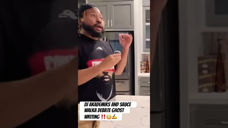 Sauce Walka and DJ Akademiks Debate Ghost writers #youtubeshorts #viralvideo #rap #saucewalka