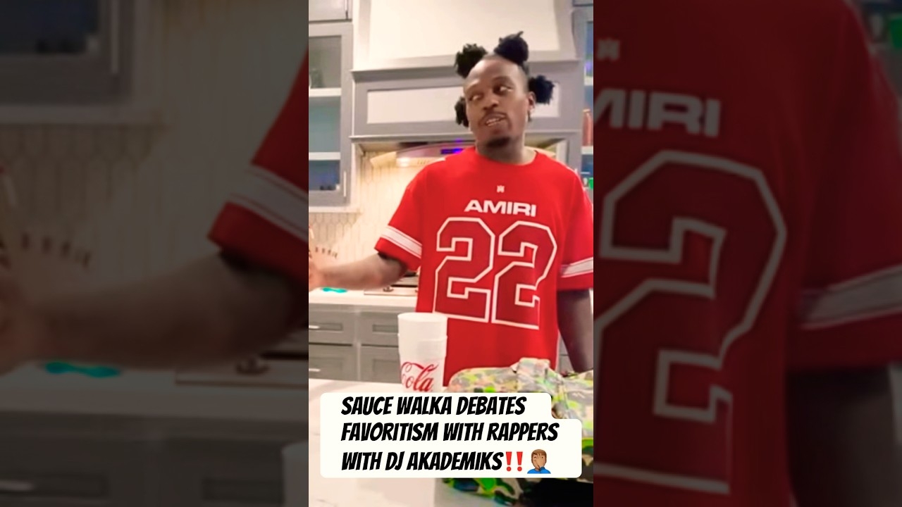 Sauce Walka Corrected DJ Akademiks about rappers#y #youtubeshorts #viralvideo #rap #saucewalka